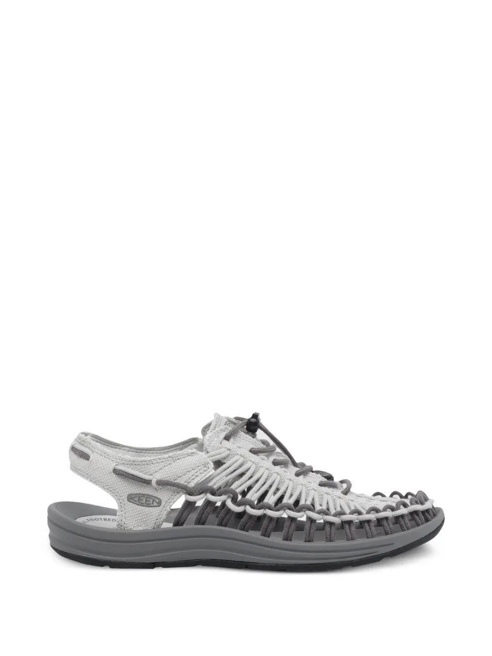 KEEN FOOTWEAR Uneek cord-embellished sandals - Grigio