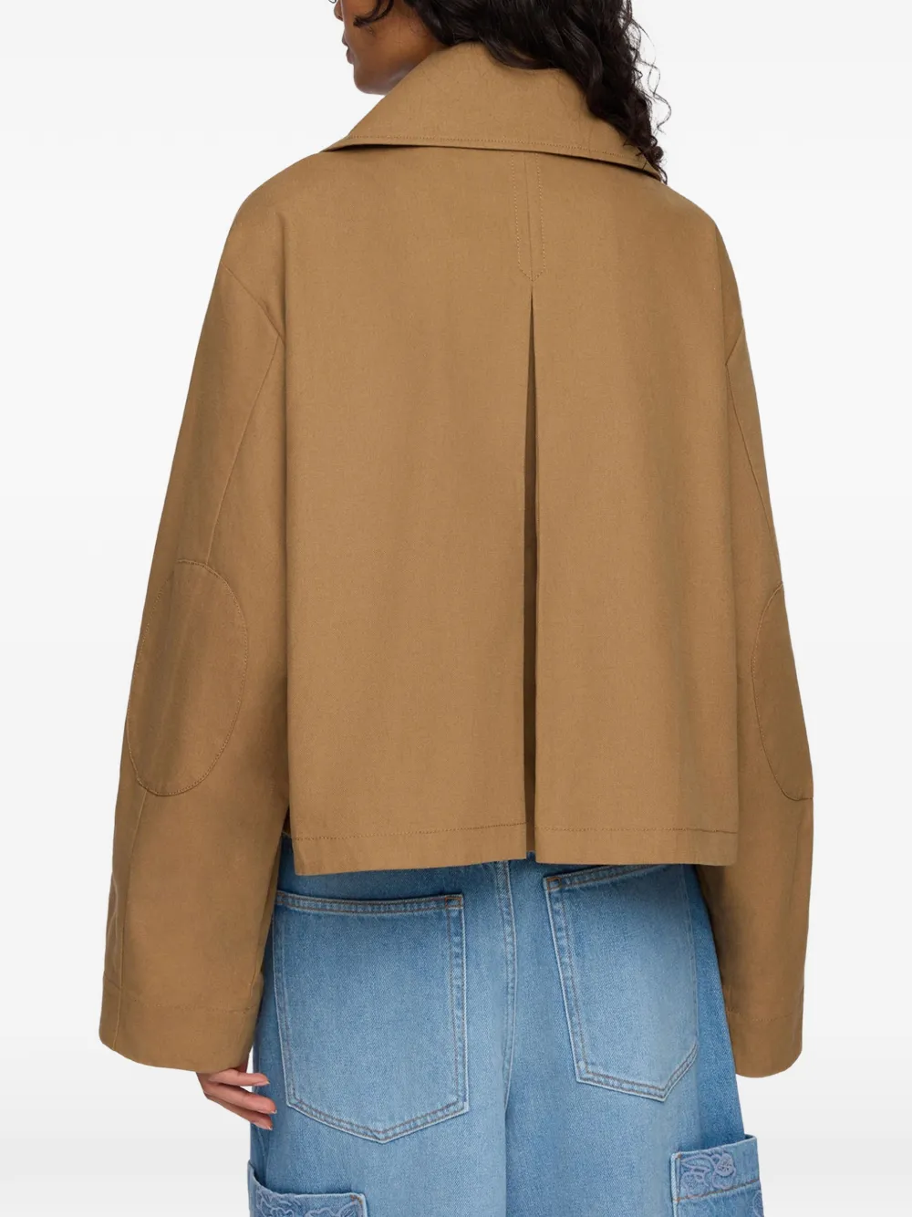 GANNI Jack met klepzak Beige