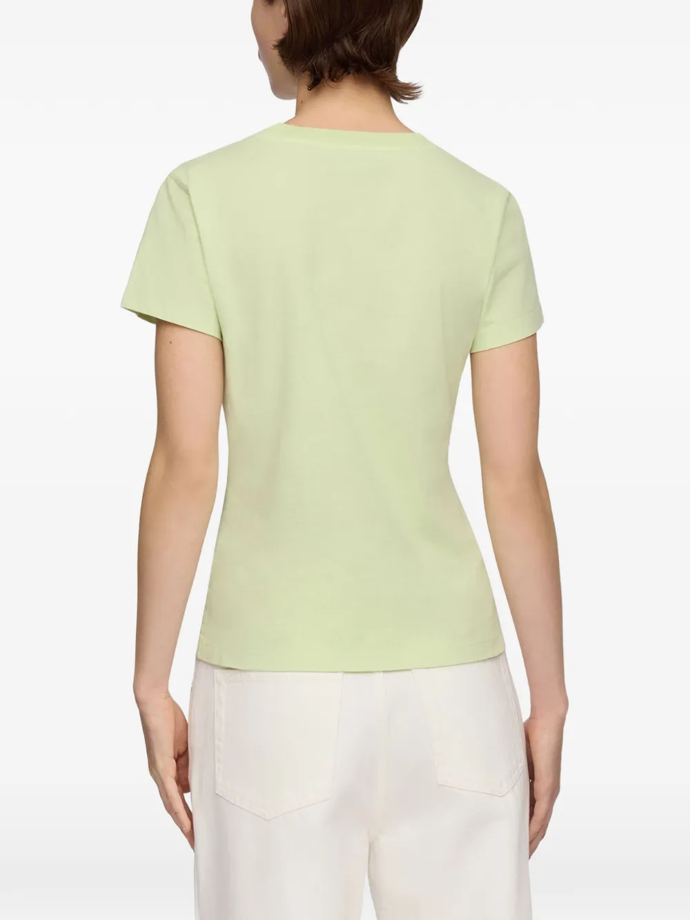 GANNI T-shirt met tijgerprint Groen