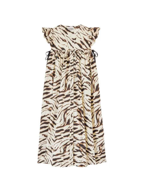 GANNI dress in printed cotton