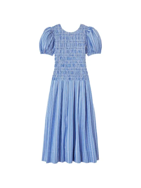 GANNI dress in striped cotton