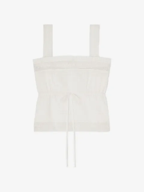 GANNI top in white cotton