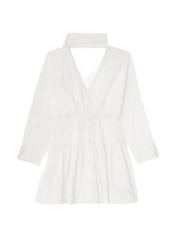 GANNI Dress In White Cotton | White