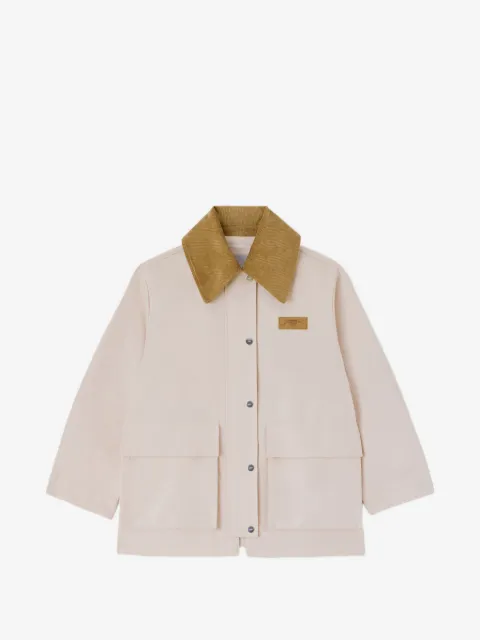 GANNI jacket in pink twill