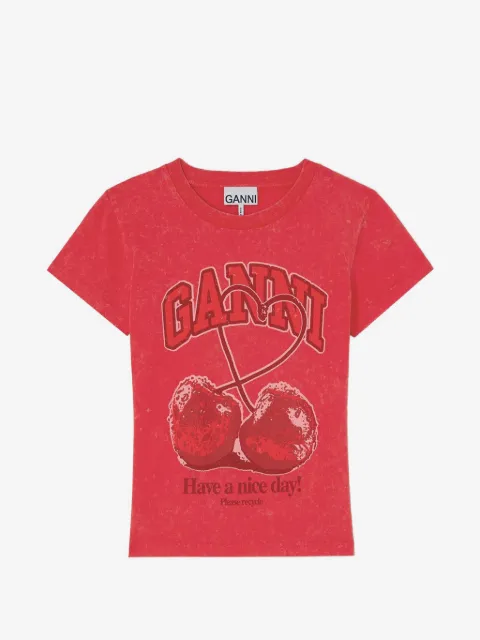 GANNI future T-shirt with cherry