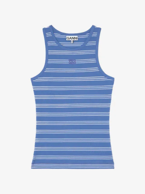 GANNI tank top with stripes