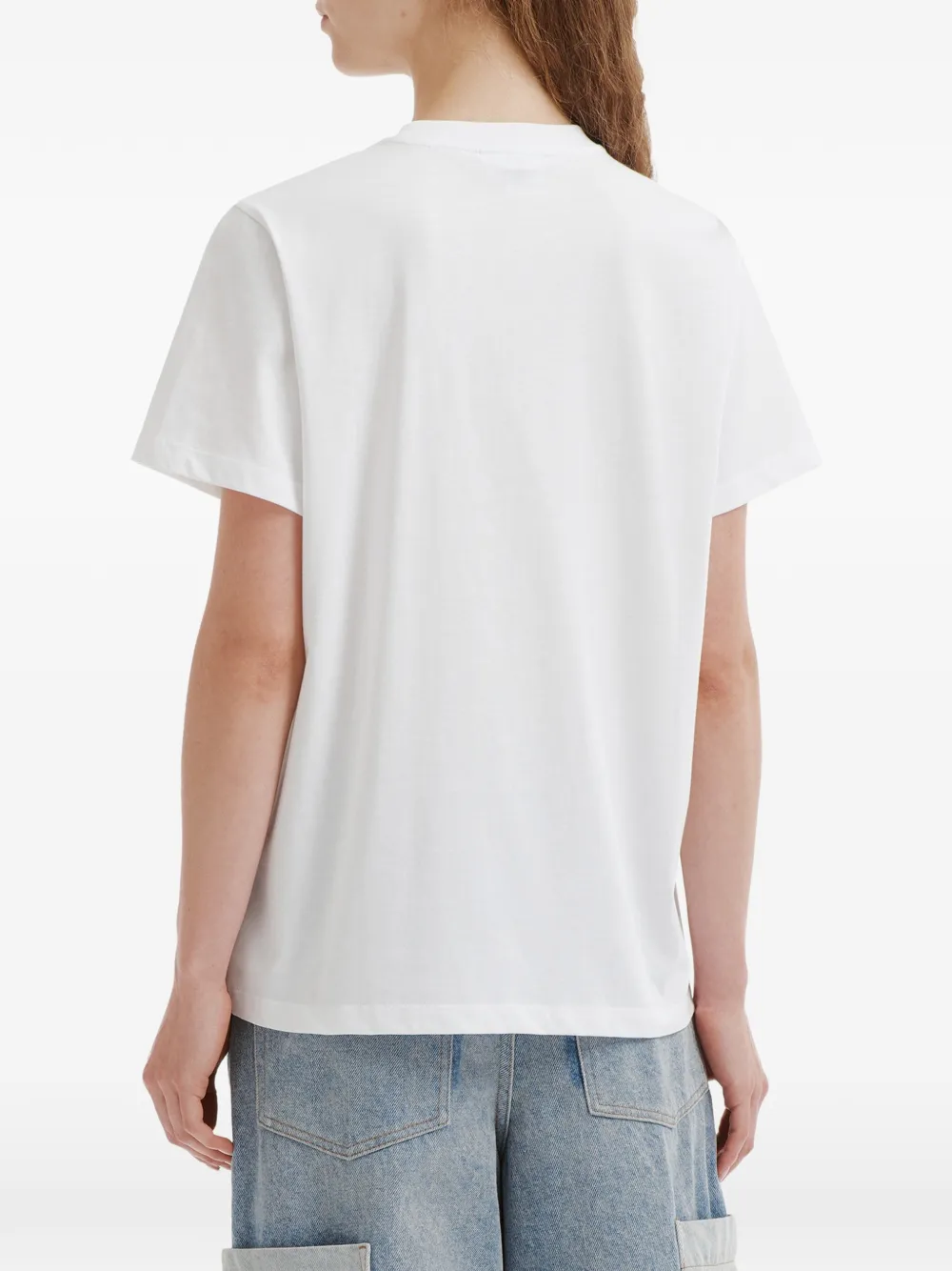 GANNI T-shirt met kersenprint Wit