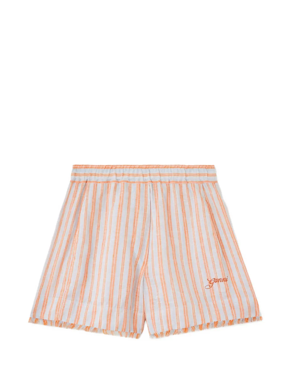 GANNI Shorts a righe - Blu