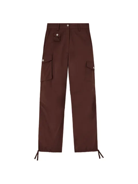 GANNI pants cargo con cordones en los tobillos