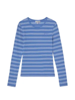 GOSHA RUBCHINSKIY Striped long-sleeve T-shirt | Blue | FARFETCH
