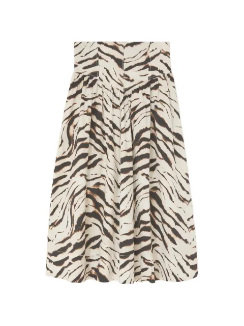 GANNI skirt in zebra cotton
