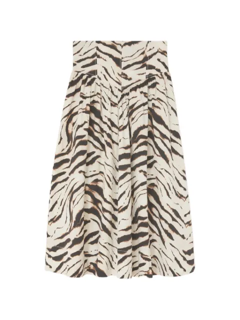 GANNI skirt in zebra cotton
