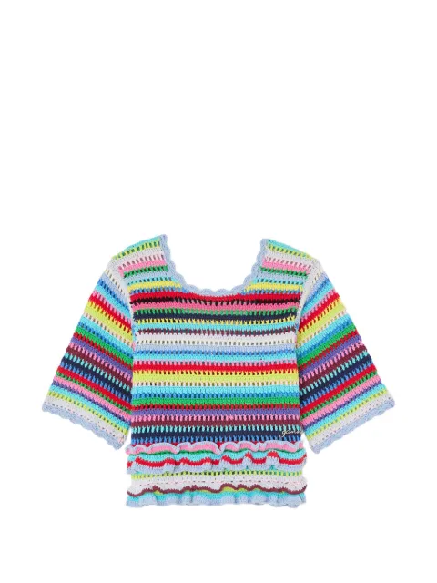 GANNI blusa a rayas