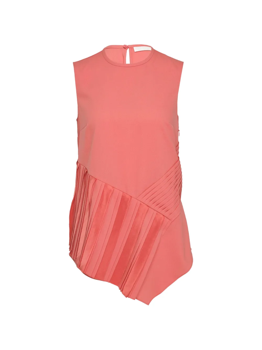 Club21 Collection Georgette Danielle pleated asymmetric top - Rosa
