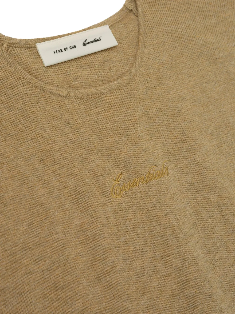  Fear Of God Essentials Top Essentials Sin Mangas - Neutro 