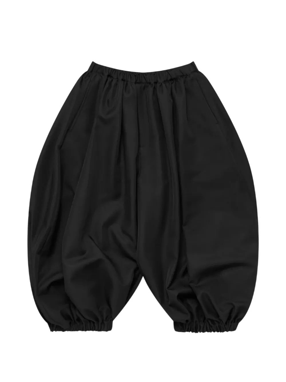 Comme Des Garçons Black balloon-silhouette cuffed trousers - Nero