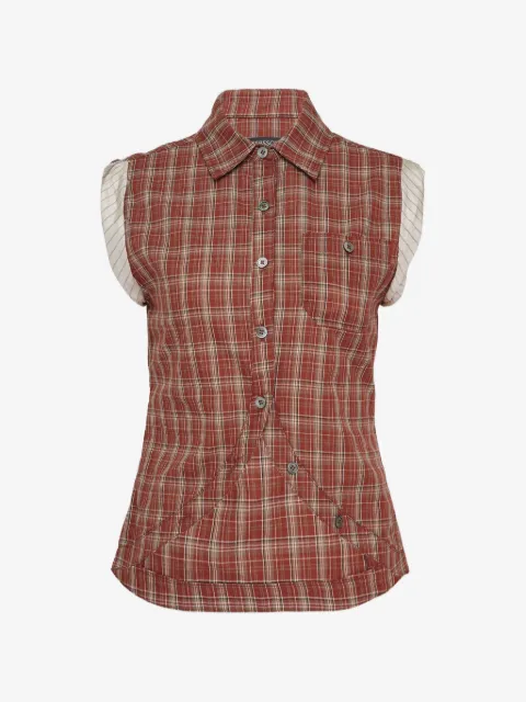 Andersson Bell check-pattern sleeveless shirt