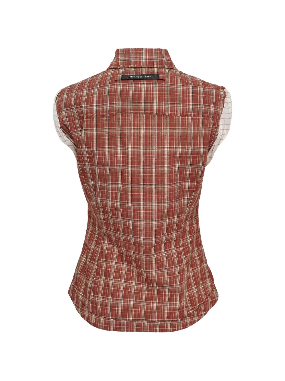 Andersson Bell Geruite blouse Rood