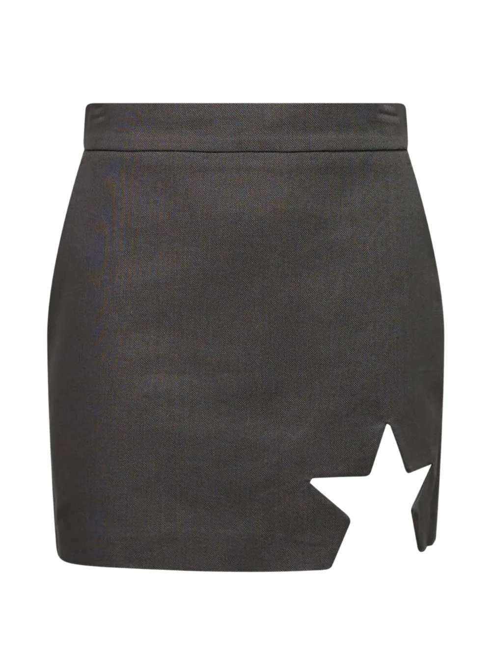 pushBUTTON star-cutout skirt - Grigio