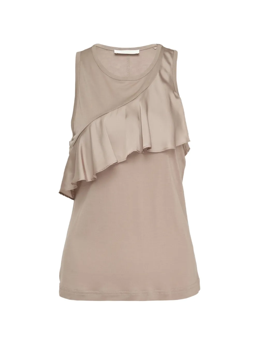 Club21 Collection ruffled jersey top - Toni neutri