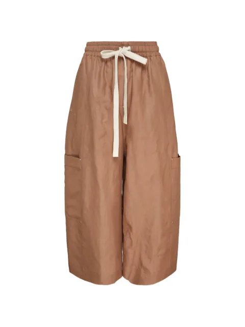 Lee Mathews Rene drawstring-waist trousers