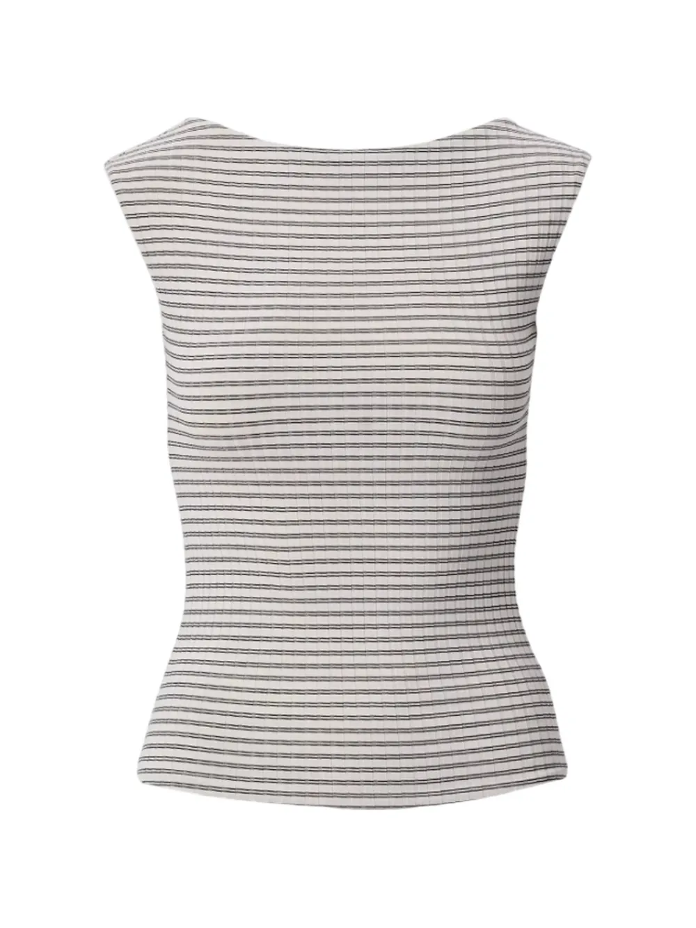 rag & bone Luca geribbeld gestreept T-shirt Wit