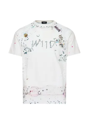 We11done necklace-print T-shirt | White | FARFETCH