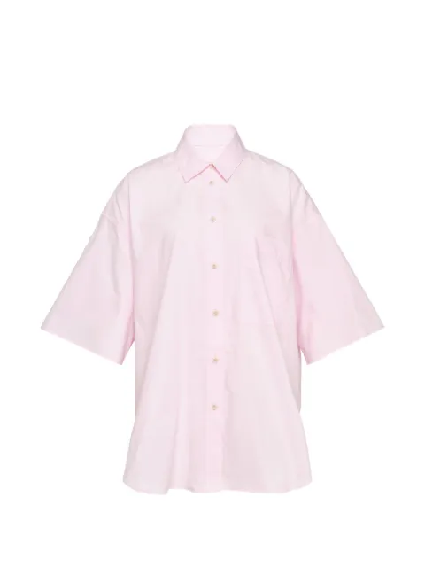 Lee Mathews short-sleeve poplin shirt