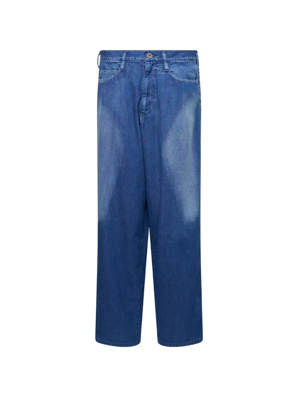 Y's faded-effect jeans - Blau