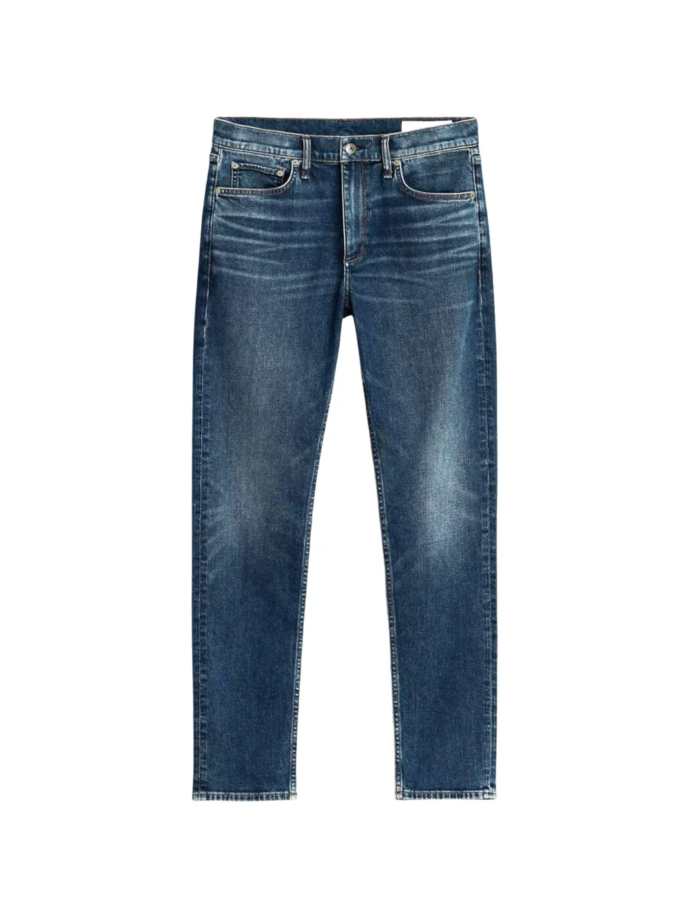 rag & bone whiskered faded-effect jeans - Blu