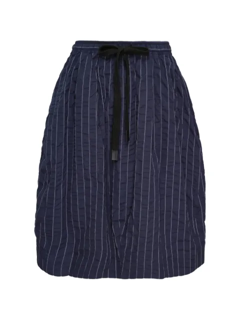 Lee Mathews Frances pinstripe-pattern skirt