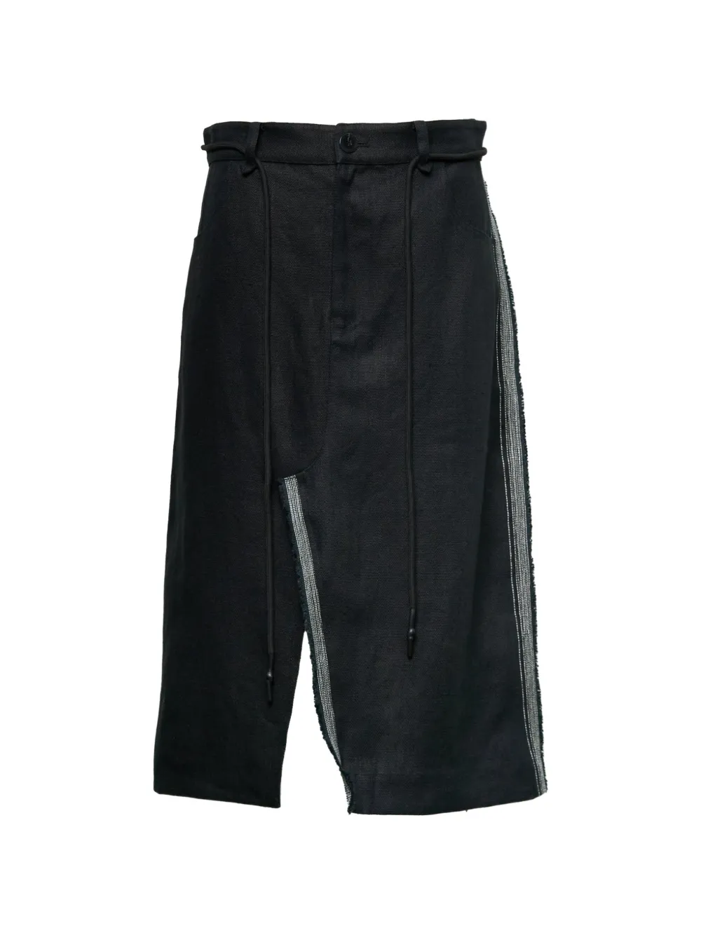 Lee Mathews Haruto linen skirt - Nero