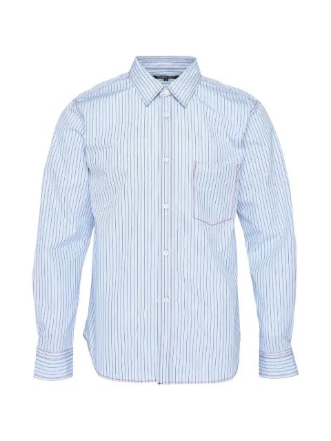 Comme des Garçons Homme Deux stripe-pattern contrast-stitch shirt