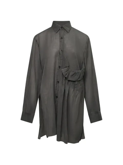 Y's tucked-detail shirt