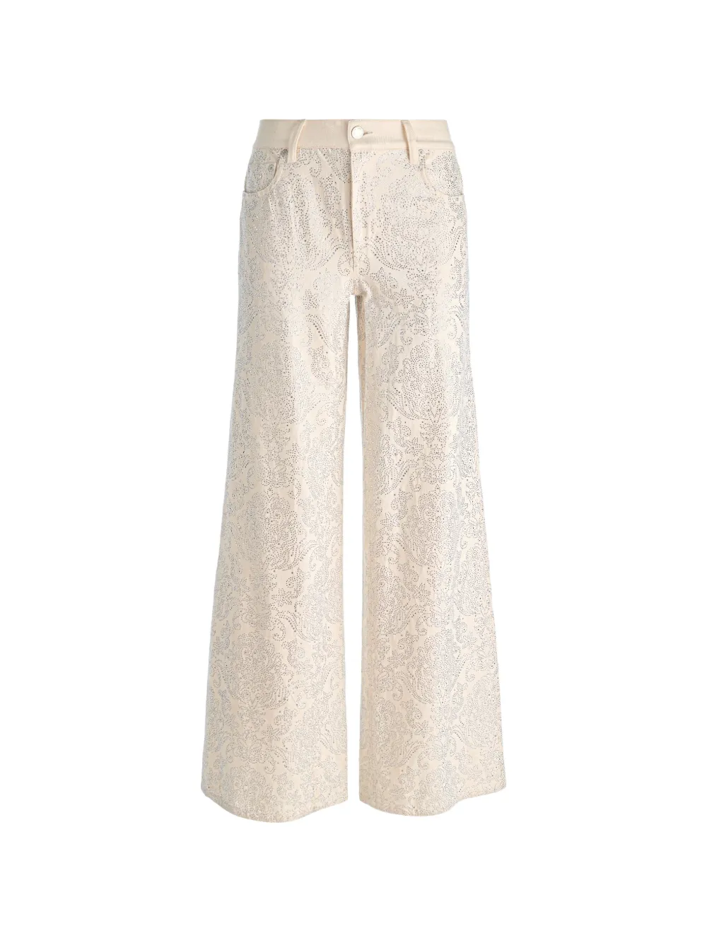alice + olivia Amazing embellished jeans - Neutrals