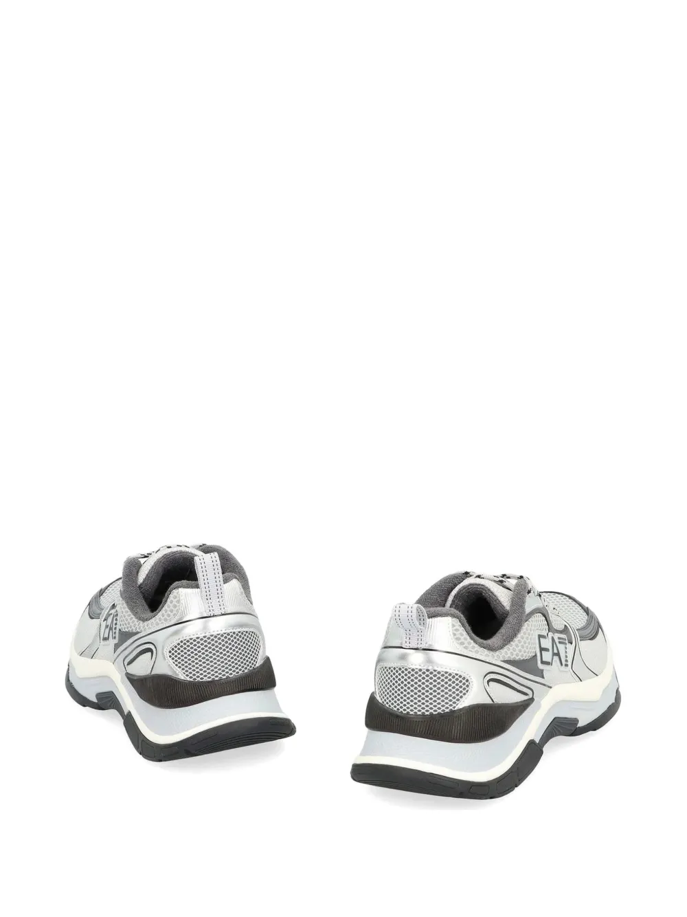 Ea7 Emporio Armani Tweekleurige sneakers Grijs