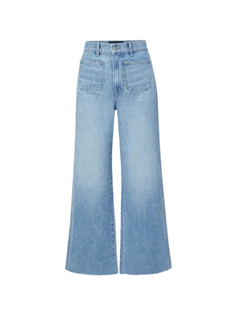 Veronica Beard Taylor cropped wide-leg jeans
