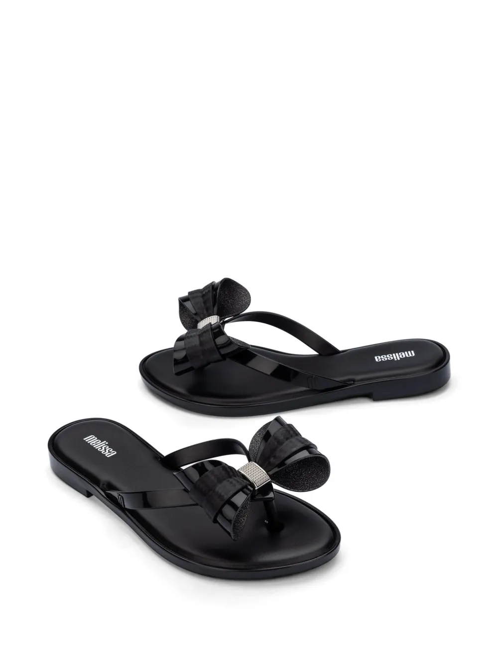 Melissa Sandalen met strikdetail Zwart
