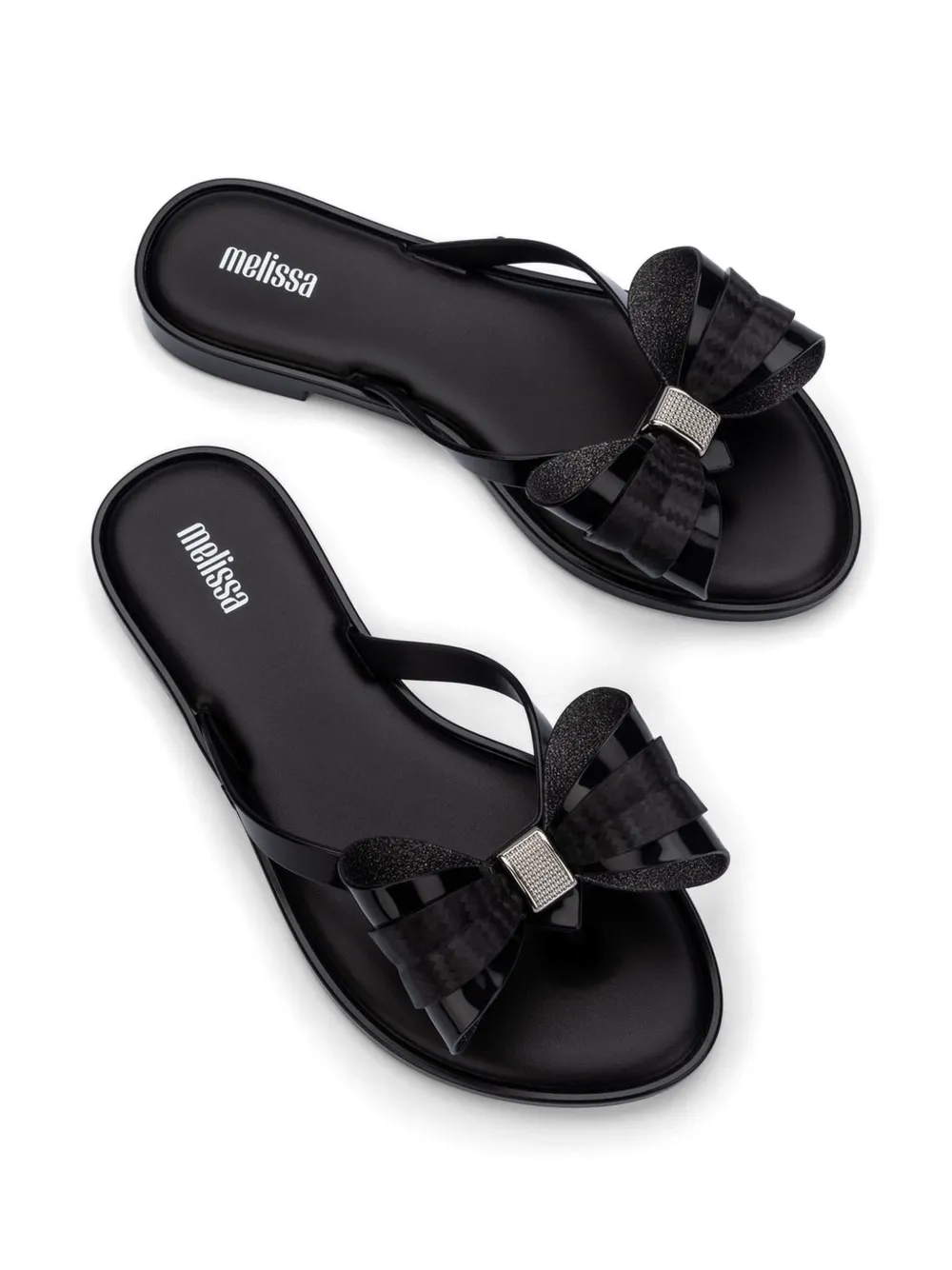 Melissa Sandalen met strikdetail Zwart