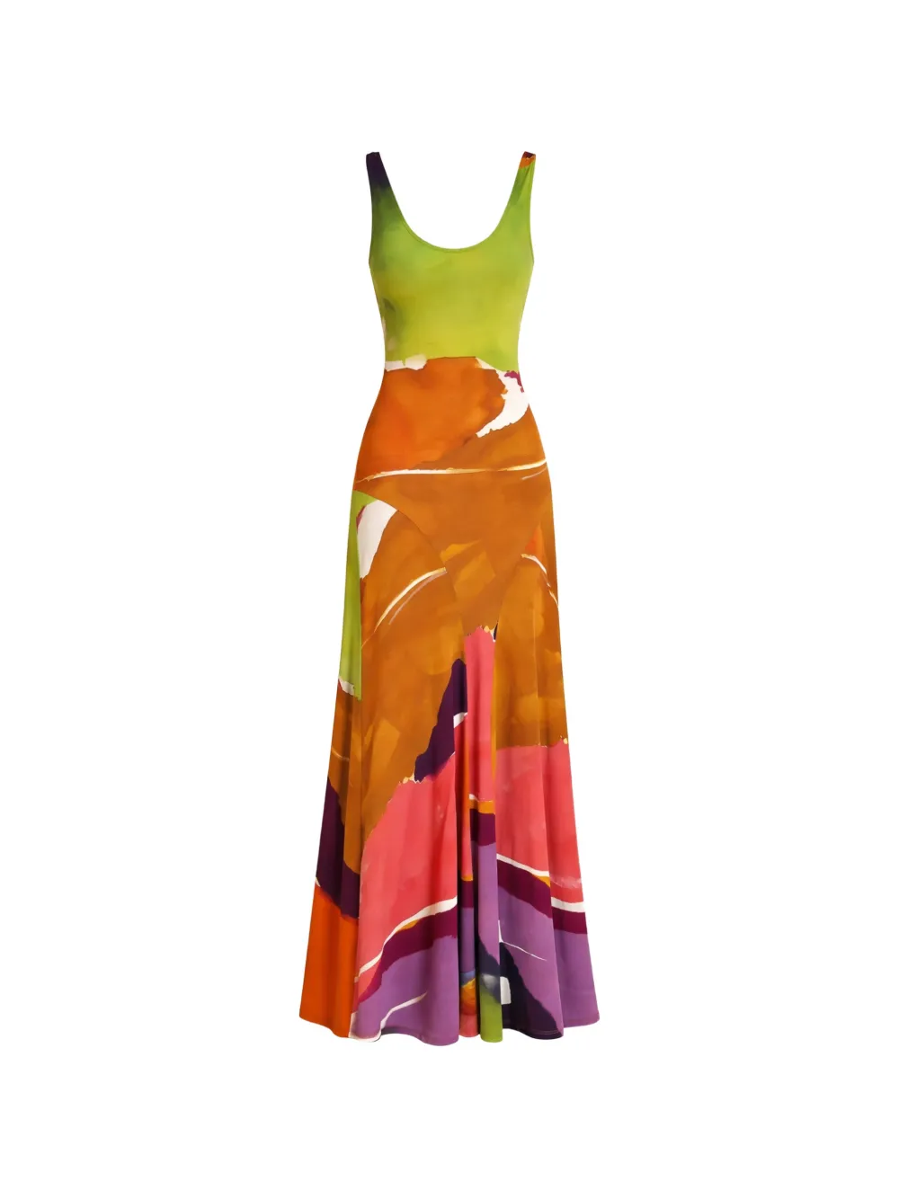 Ulla Johnson scoop-neck maxi dress - Orange