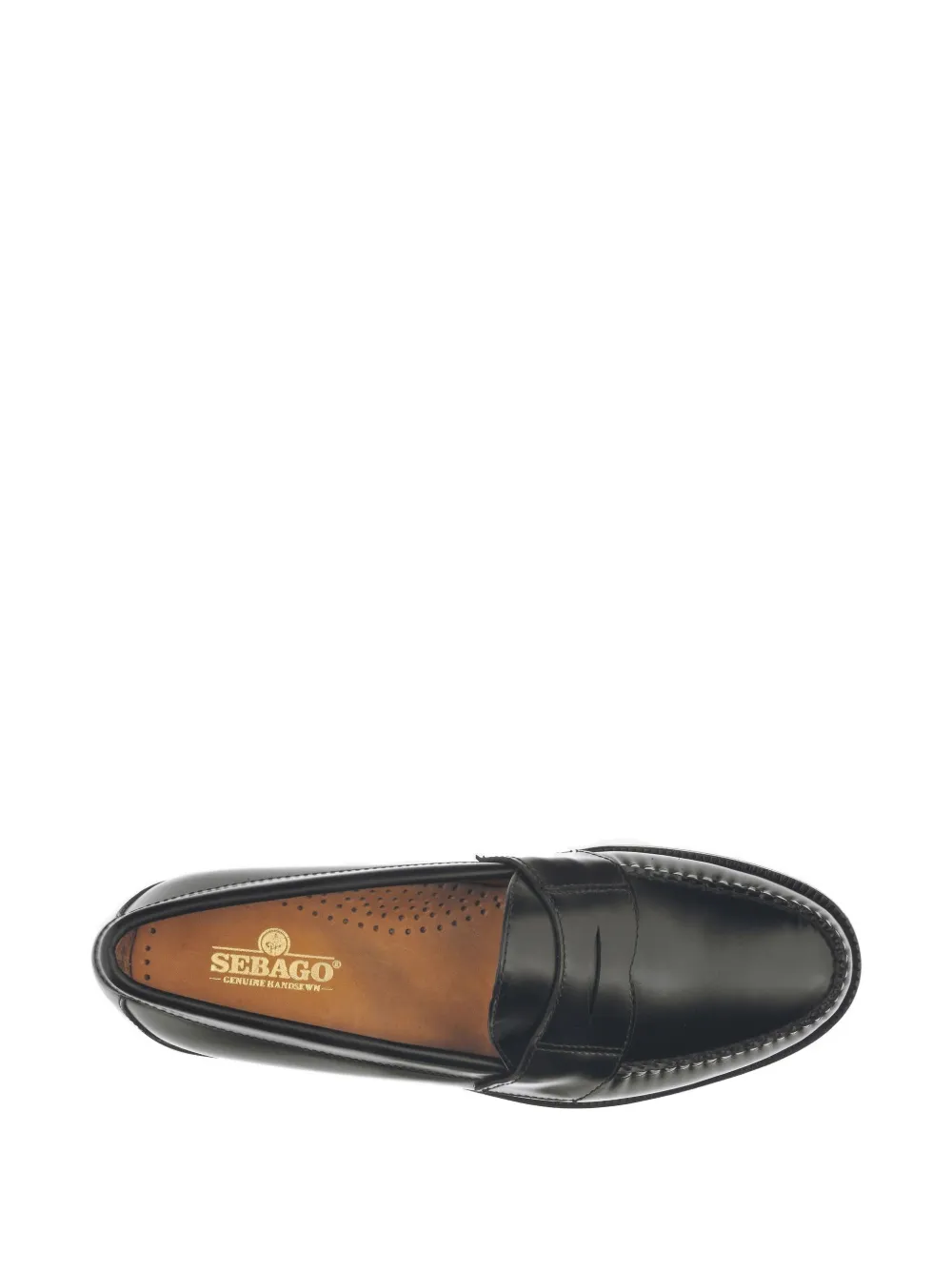 Sebago Cayman leather penny loafers Zwart
