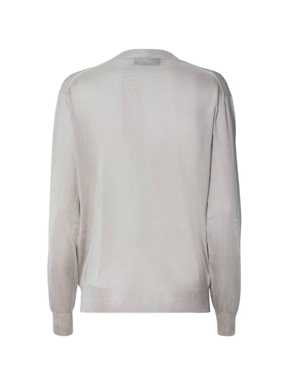 FENDI Trui met geborduurd logo en V-hals Grijs