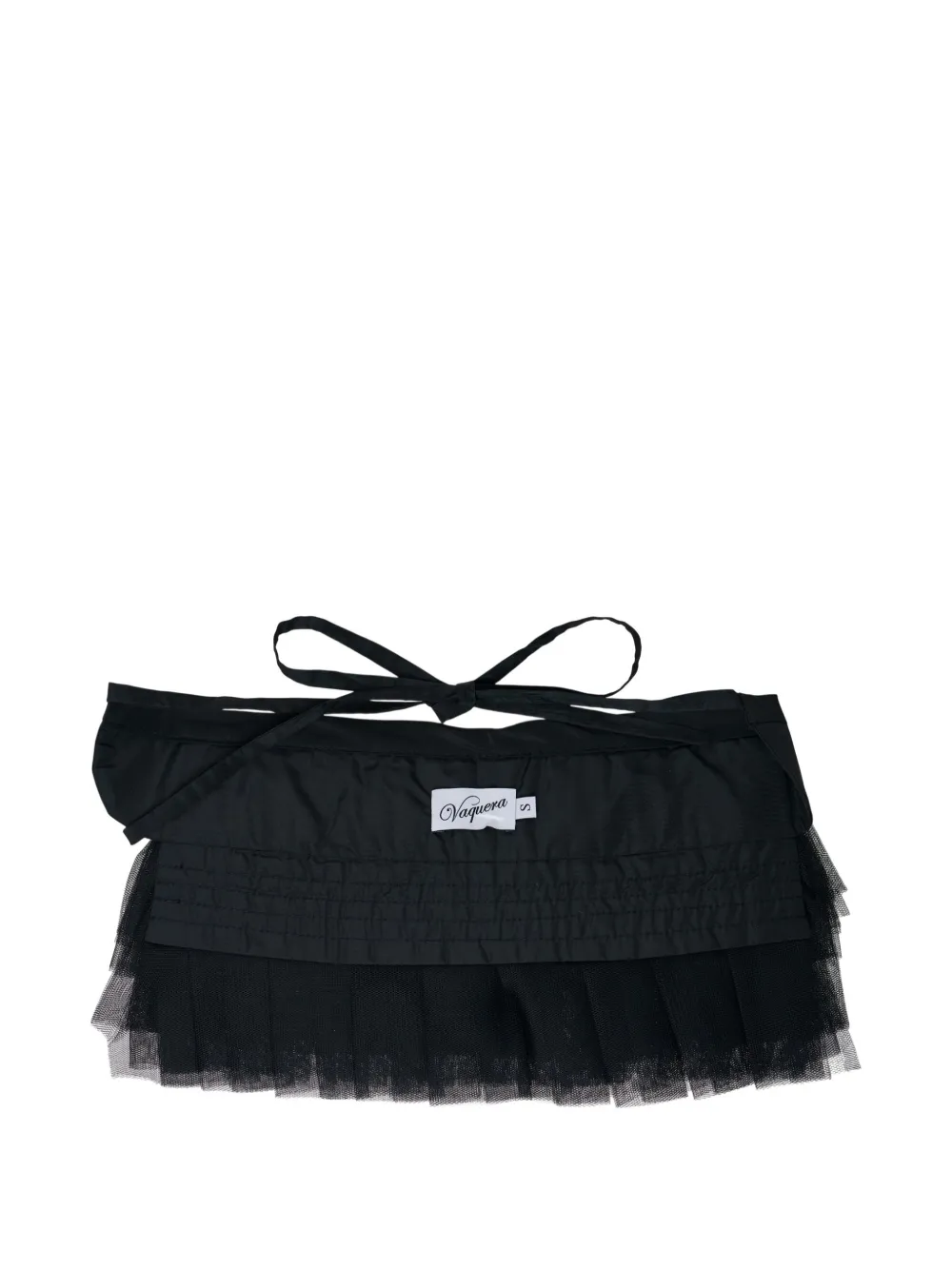 Vaquera tulle tiered belt - Nero