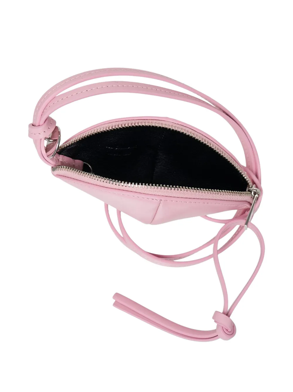 Jil Sander Curve leren buidel Roze