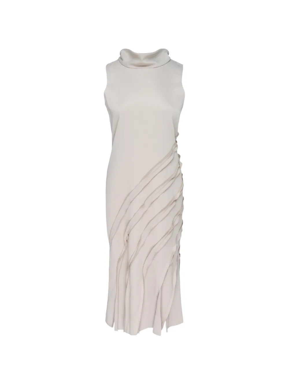 Club21 Collection Ava ruffled dress - Toni neutri