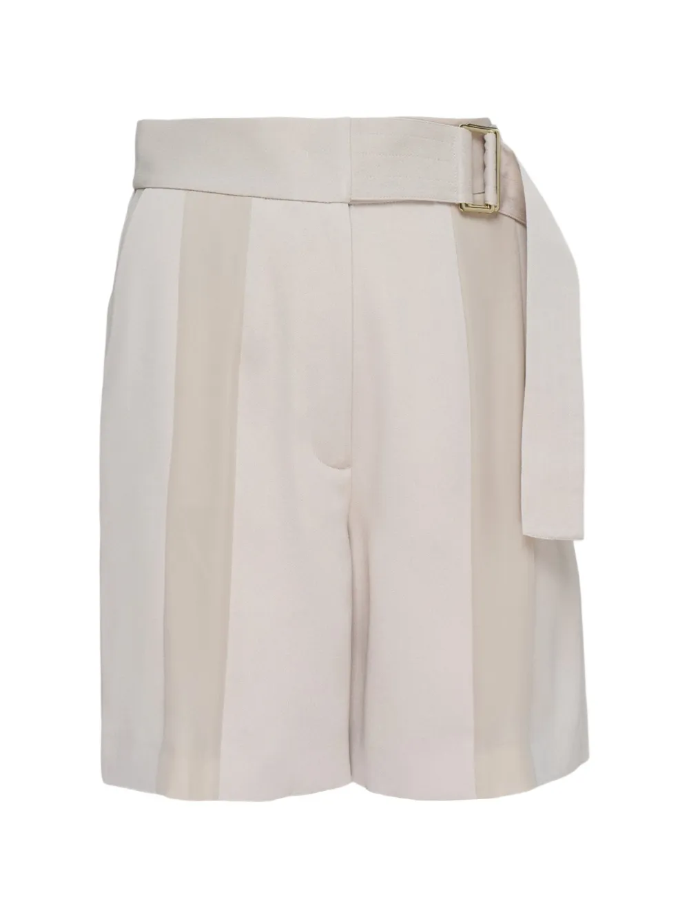 Club21 Collection Sloane belted crepe shorts - Toni neutri
