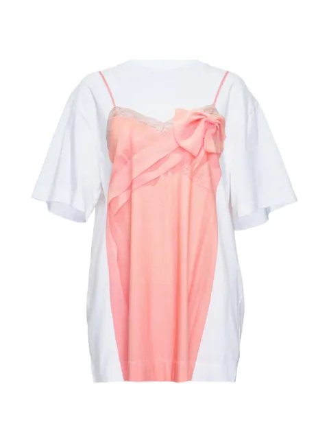 Simone Rocha trompe l'oeil bow-detail T-shirt