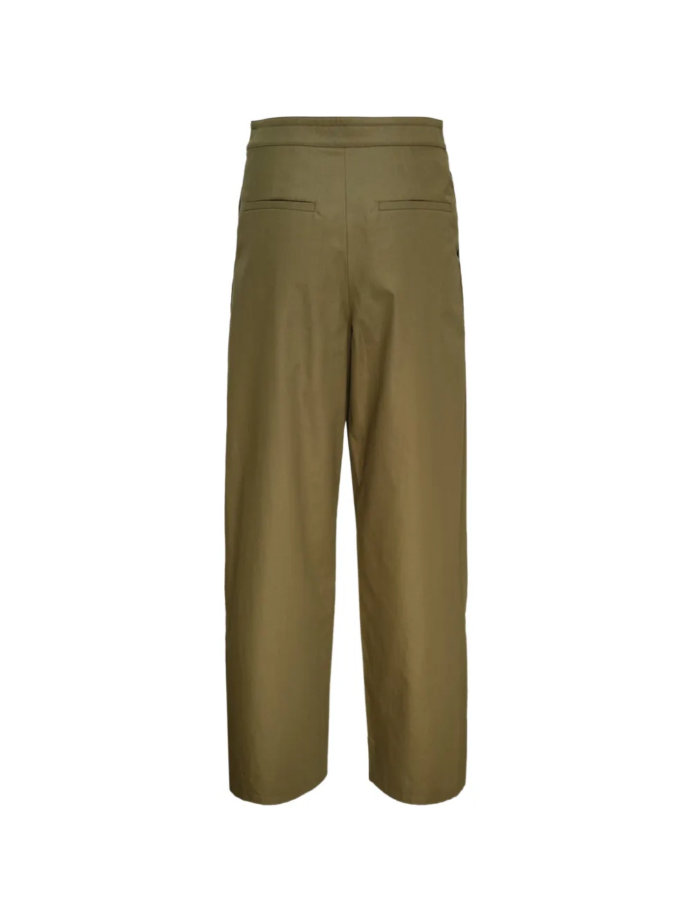 Club21 Collection Broek met ceintuur en wikkeldetail Groen