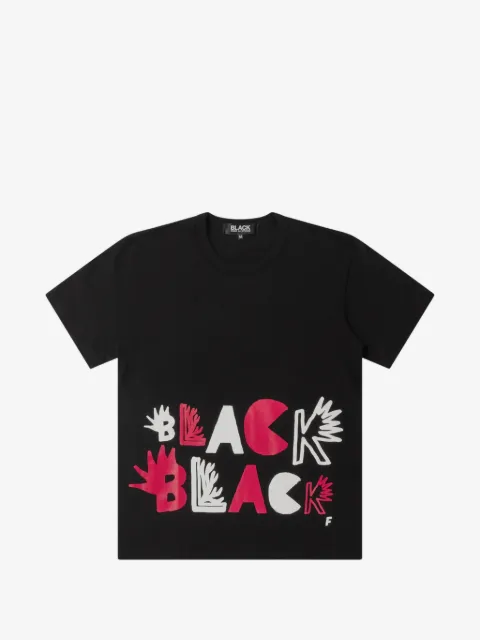 Black Comme Des Garçons logo-graphic T-shirt