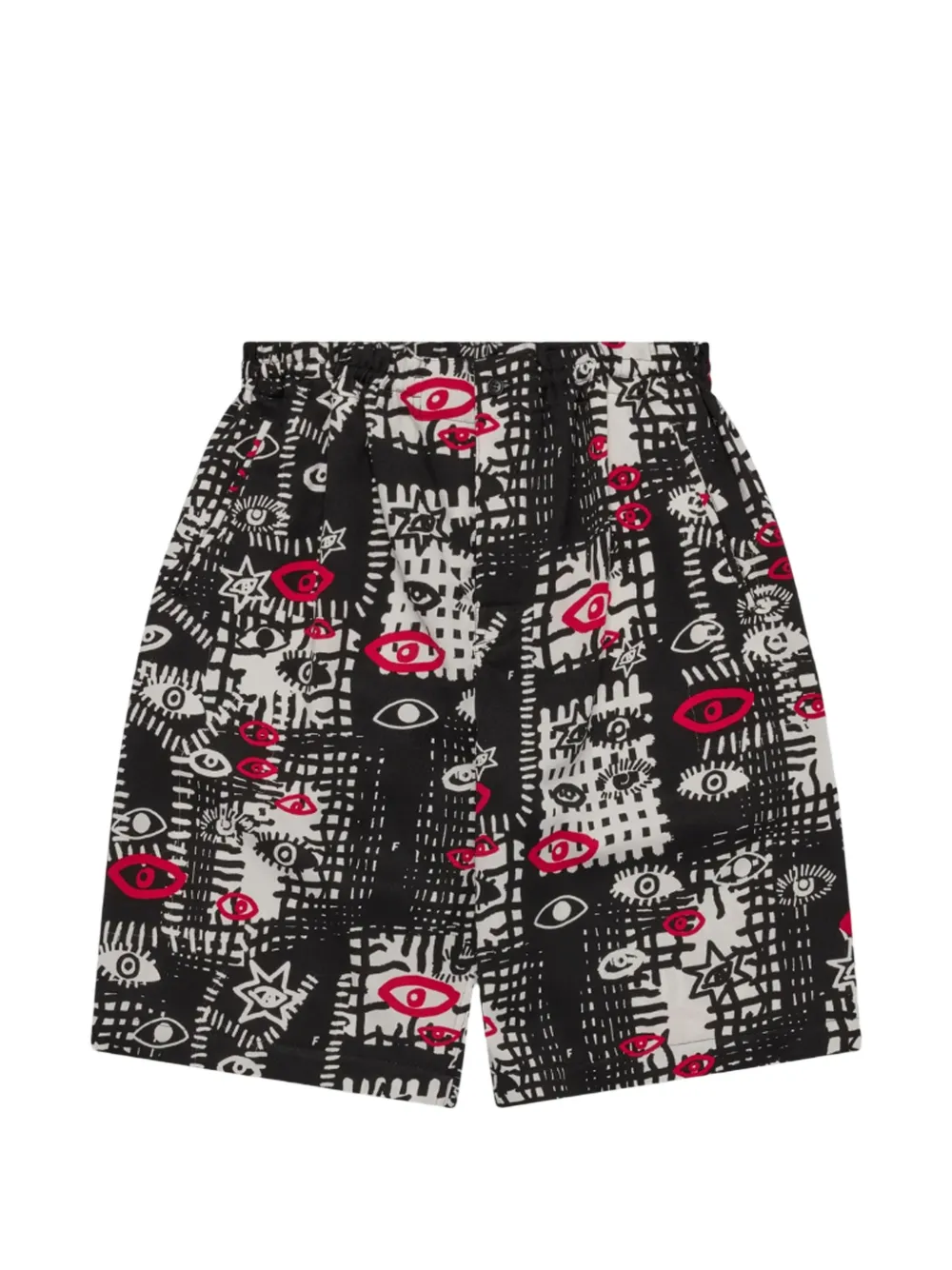 Comme Des Garçons Black Filip Pagowski graphic-print shorts - Nero